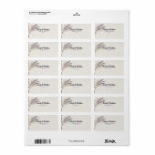 Moderne Boho Designer Retour-adreslabels Etiket (Full Sheet)