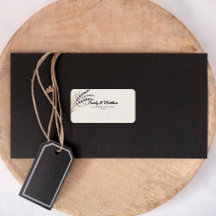 Moderne Boho Designer Retour-adreslabels