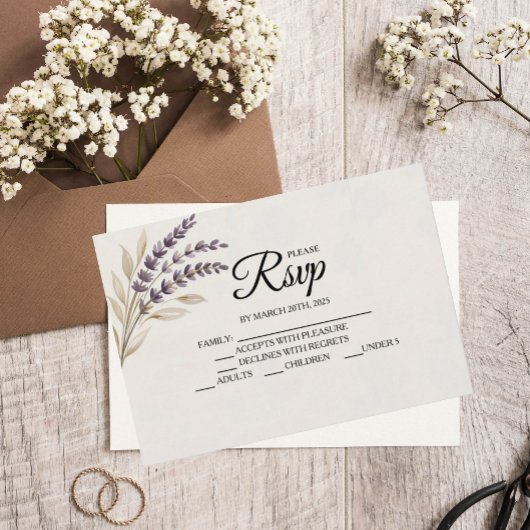 Moderne Boho Designer RSVP-kaarten RSVP Kaartje