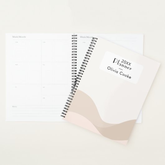 Moderne Boho digitale planner met aangepaste naam (Display)