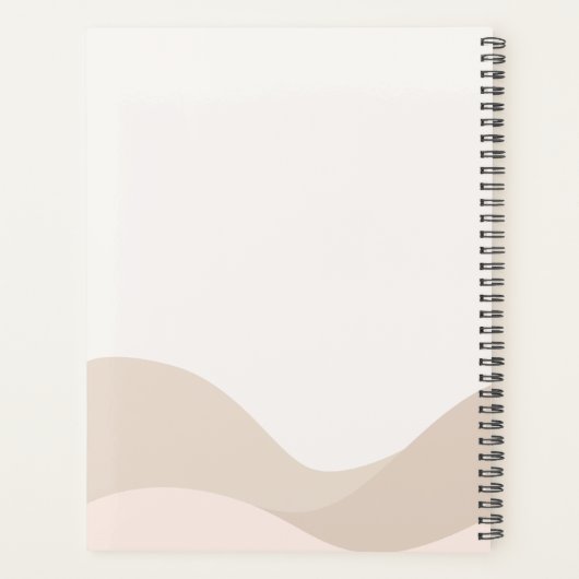 Moderne Boho digitale planner met aangepaste naam (Achterkant)