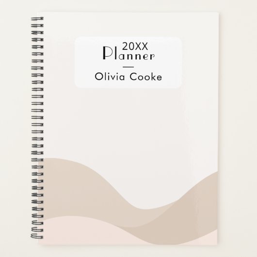 Moderne Boho digitale planner met aangepaste naam (Voorkant)