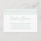 Moderne Boho Display Douche Geen Cadeauverpakking  Informatiekaartje (Voorkant)