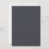 Moderne Boho Elegante Zwarte Witte Bloemige Bruilo Save The Date (Achterkant)