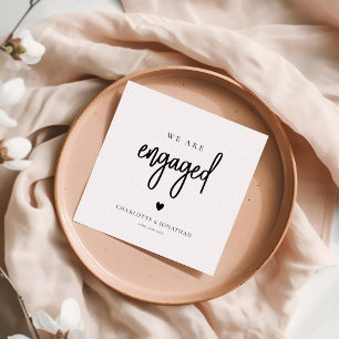Moderne Boho Engagement Party Servet
