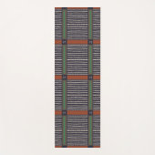 Moderne Boho etnische geometrische multi marine Yogamat (Voorkant)