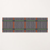 Moderne Boho etnische geometrische multi marine Yogamat (Voorkant (horizontaal))