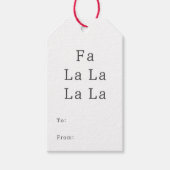 Moderne Boho Fa La La La naar en van Cadeaulabel (Voorkant)