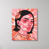 Moderne boho feministische minimalistische kunst canvas afdruk (Voorkant)