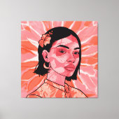 Moderne boho feministische minimalistische kunst canvas afdruk (Voorkant)