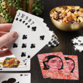 Moderne boho feministische minimalistische kunst pokerkaarten (Insitu)