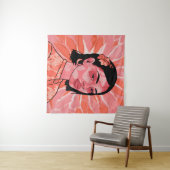 Moderne boho feministische minimalistische kunst wandkleed (In Situ (horizontaal))