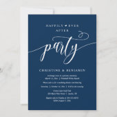 Moderne Boho Fijne Eind Feest Reception Party Kaart (Voorkant)