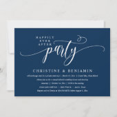 Moderne Boho Fijne Eind Feest Reception Party Kaart (Voorkant)