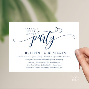 Moderne Boho Fijne Eind Feest Reception Party Kaart