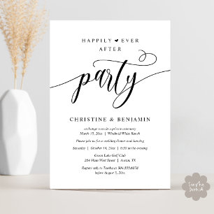 Moderne Boho Fijne Eind Feest Reception Party Kaart