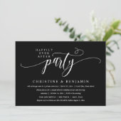 Moderne Boho Fijne Eind Feest Reception Party Kaart (Staand voorkant)