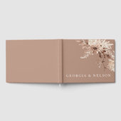 Moderne Boho Floral bruiloft receptie Gastenboek (Volledig)