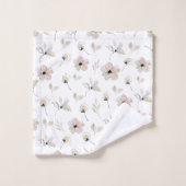 Moderne Boho Floral Design Handdoek Set (Wasdoekje)