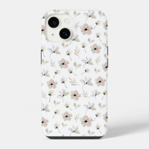 Moderne Boho Floral Design iPhone Case 14 Hoesje