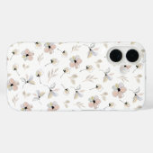Moderne Boho Floral Design iPhone hoesje (Achterkant (horizontaal))