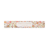 Moderne Boho Floral Fall Wedding Uitnodigingen Wikkel (Vlak)