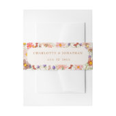 Moderne Boho Floral Fall Wedding Uitnodigingen Wikkel (Voorkant Voorbeeld)