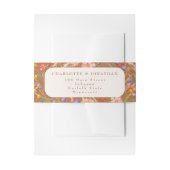 Moderne Boho Floral Fall Wedding Uitnodigingen Wikkel (Voorkant Voorbeeld)