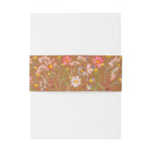 Moderne Boho Floral Fall Wedding Uitnodigingen Wikkel (Achterkant Voorbeeld)