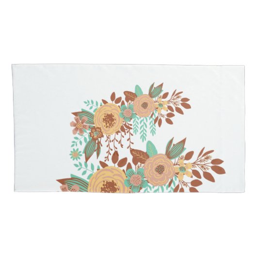 Moderne Boho Floral Home Decor Kussensloop (Achterkant-Rechts)