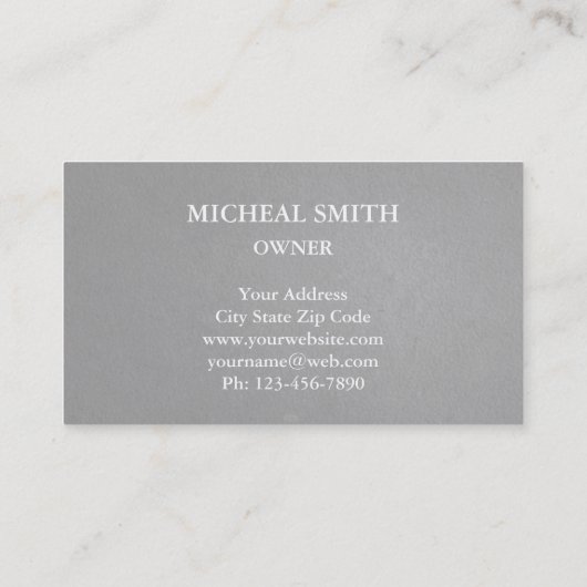 Moderne Boho Floral Kraft Visitekaartje (Achterkant)