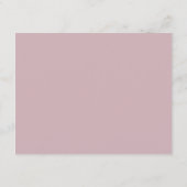 Moderne Boho Floral Outline in Blush Pink Informatiekaartje (Achterkant)
