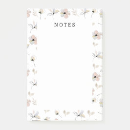 Moderne Boho Floral Post-It Notes