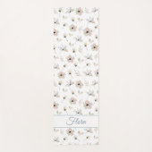 Moderne Boho Floral yogamat (Voorkant)