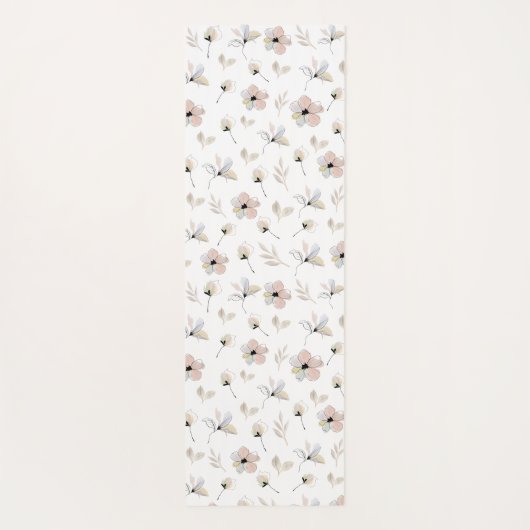 Moderne Boho Floral yogamat (Achterkant)