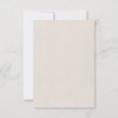 Moderne Boho Folk Bruiloft RSVP-reactiekaart RSVP Kaartje (Achterkant)