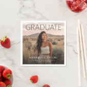 Moderne Boho Foto Afstuderen Servet (Insitu)