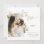 Moderne Boho Foto Save The Date  (Voorkant)