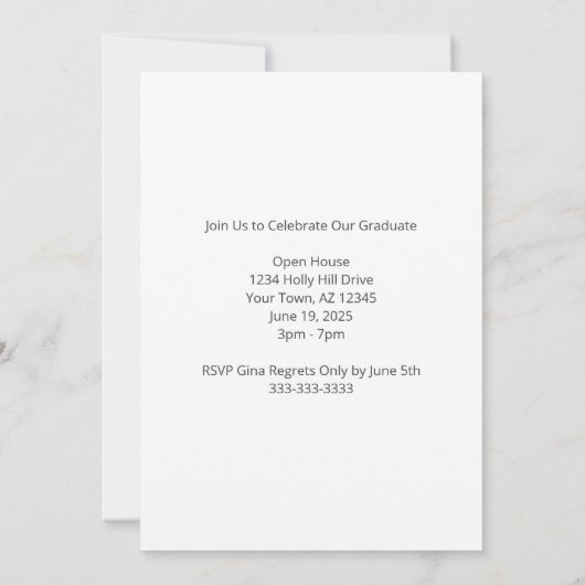 Moderne Boho Fotoklas van Afstuderen 2025 Kaart (Achterkant)