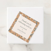 Moderne Boho Gele Bloem Oefen Diner Aangepast Bedankjes Labels (In situ)