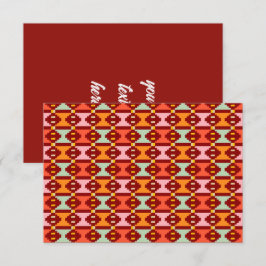 Moderne Boho Geometrie Bedankkaart