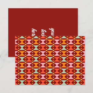 Moderne Boho Geometrie Bedankkaart