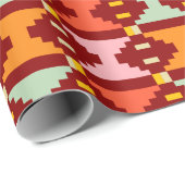 Moderne Boho Geometrie Cadeaupapier (Rol Hoek)