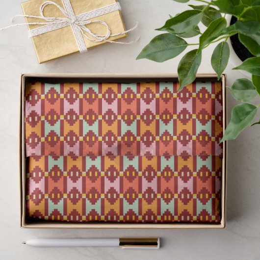 Moderne Boho Geometrie Tissuepapier (Geschenk)