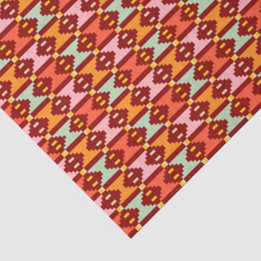 Moderne Boho Geometrie Tissuepapier (Detail)