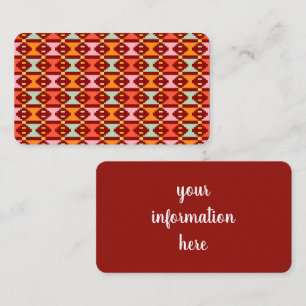 Moderne Boho Geometrie Visitekaartje