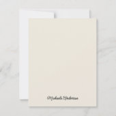 Moderne Boho Geometrische Curven Persoonlijke Stat Notitiekaartje (Voorkant)