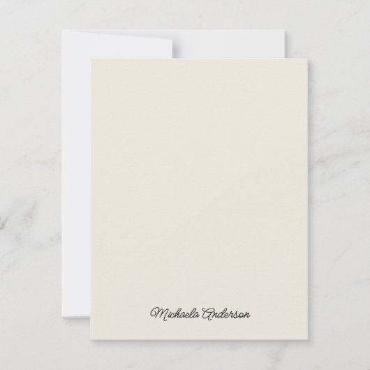 Moderne Boho Geometrische Curven Persoonlijke Stat Notitiekaartje (Voorkant)