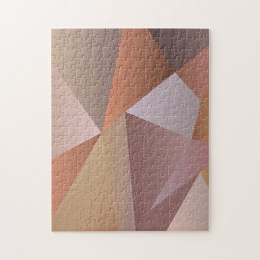 Moderne Boho Geometrische Vormen Ombre Legpuzzel (Verticaal)