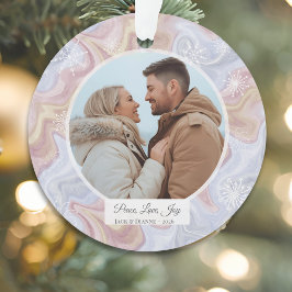 Moderne Boho Gepersonaliseerde Foto Ornament